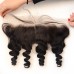 7A Full Lace Frontal Closure 13x4 Loose Curly  Virgin Brazilian Human Hair 